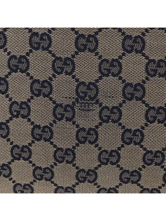 Authentic GUCCI GG Canvas Sherry Line Shoulder Bag Navy Red 169937 - Picture 10 of 16